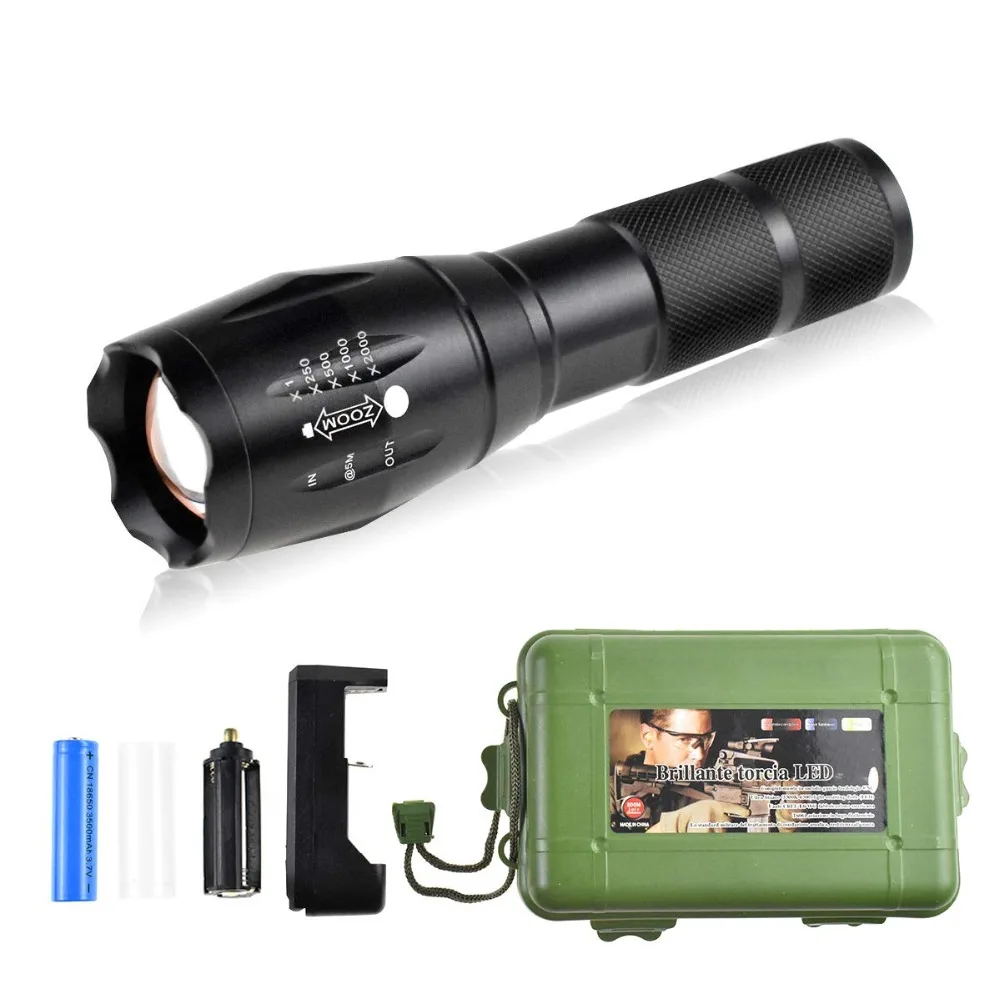 BRIDAY Super Bright LED Flashlight with Rechargeable 18650 Lithium Ion Battery Adjustable Focus Waterproof Torch for Camping
BRIDAY Super Bright LED Flashlight with Rechargeable 18650 Lithium Ion Battery Adjustable Focus Waterproof Torch for Camping