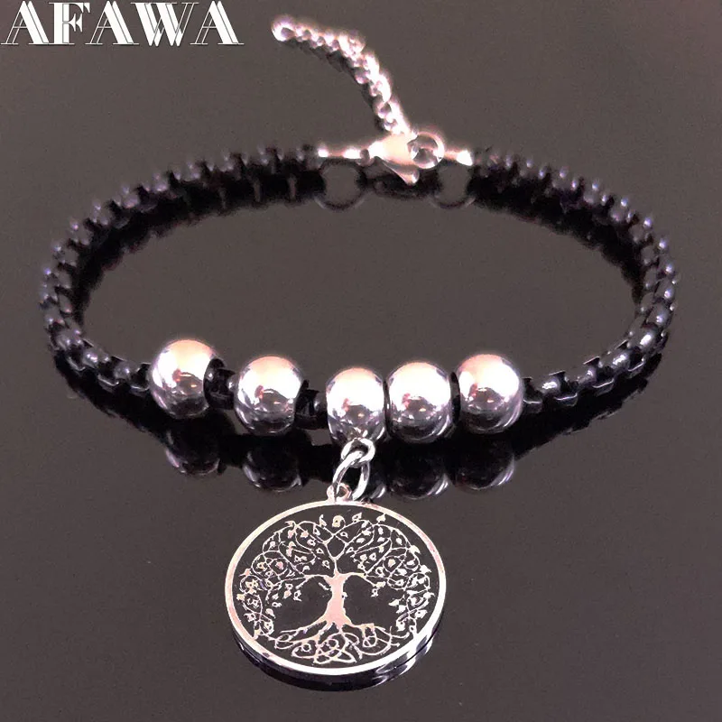 2019 Fashion Tree of Life Stainless Steel Bracelet Charm Women Black Color Bracelets Bangles Jewelry pulseira feminina B18466
2019 Fashion Tree of Life Stainless Steel Bracelet Charm Women Black Color Bracelets Bangles Jewelry pulseira feminina B18466
