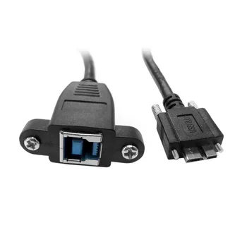 USB 3.0 Back Panel Mount B Type Female To Micro B USB 3.0 Male With Screws Extension cable 0.4m 40cm
USB 3.0 Back Panel Mount B Type Female To Micro B USB 3.0 Male With Screws Extension cable 0.4m 40cm