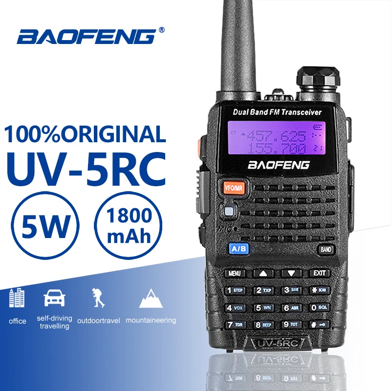 Baofeng UV-5RC Walkie Talkie VHF/UHF136-174Mhz&400-520Mhz Dual Band Two Way Radio Baofeng UV 5R Plus Portable Walkie Talkie UV5R
Baofeng UV-5RC Walkie Talkie VHF/UHF136-174Mhz&400-520Mhz Dual Band Two Way Radio Baofeng UV 5R Plus Portable Walkie Talkie UV5R
