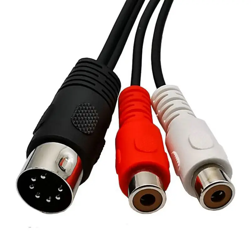 7 Pin DIN Male MIDI to 2 Dual RCA Female Plug Audio Cable cord For Naim Quad Bang & Olufsen Stereo Systems
7 Pin DIN Male MIDI to 2 Dual RCA Female Plug Audio Cable cord For Naim Quad Bang & Olufsen Stereo Systems