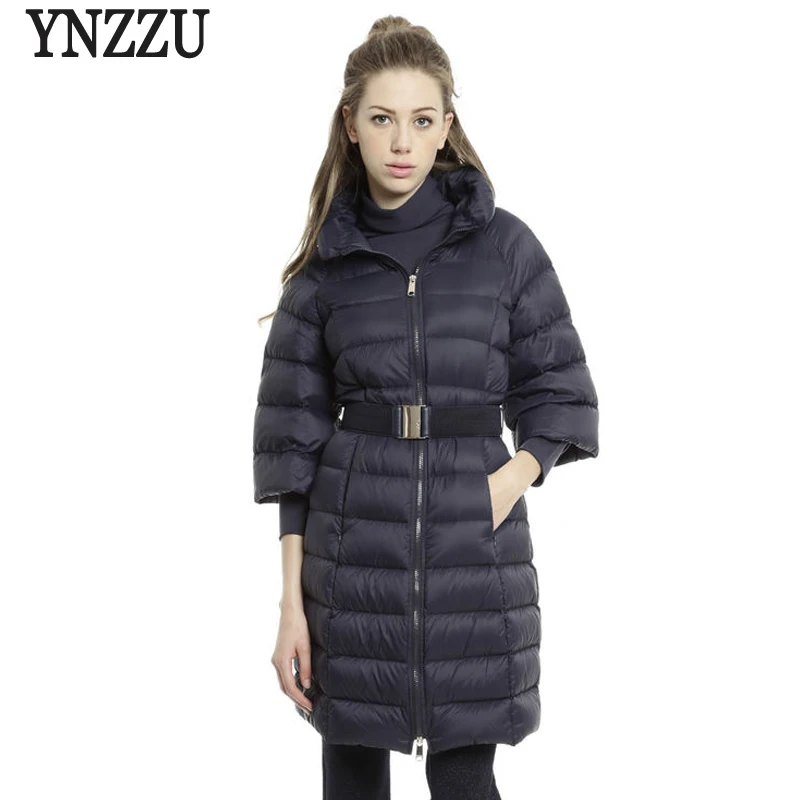YNZZU 2018 New Long Womens Down Jackets Elegant Stand Collar White Duck Down Filling Warm Winter Jacket Women Slim Outwears O641
YNZZU 2018 New Long Womens Down Jackets Elegant Stand Collar White Duck Down Filling Warm Winter Jacket Women Slim Outwears O641