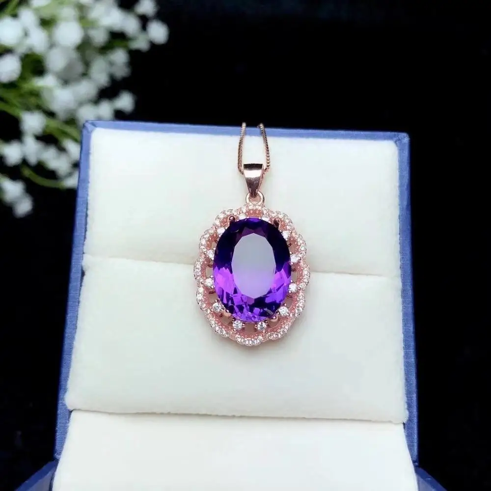 fashion purple amethyst gemstone pendant for women silver necklace big size natural gem good cut birthday party banquet gift
fashion purple amethyst gemstone pendant for women silver necklace big size natural gem good cut birthday party banquet gift