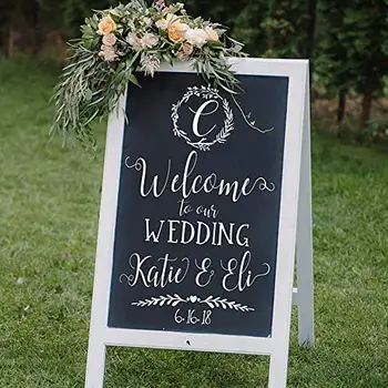 Wedding Decoration Personalized Name Date Wedding Sticker Modern Fashion Wedding Poster Mural Decor Decals LY1626
Wedding Decoration Personalized Name Date Wedding Sticker Modern Fashion Wedding Poster Mural Decor Decals LY1626