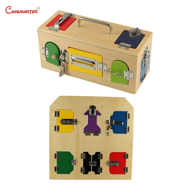 Daily Life Toy Games Montessori Locks Exercise Box Board Training Materials Wood Educational Toys Home Preschool Child PR102-30 
Daily Life Toy Games Montessori Locks Exercise Box Board Training Materials Wood Educational Toys Home Preschool Child PR102-30