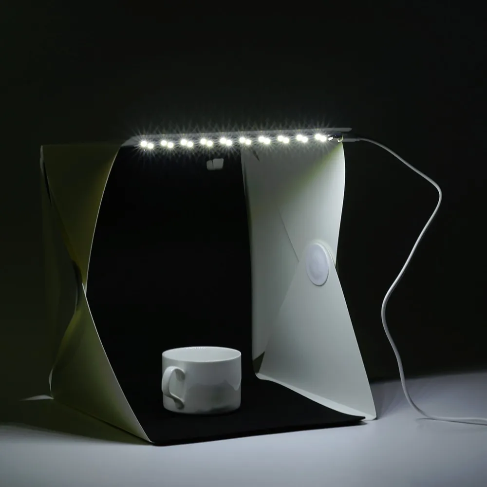 Newest 22*24*24cm Mini SIze Foldable LED Light Photo Studio Box Portable Photography Studio Photo Box Photo Studio Accessories
Newest 22*24*24cm Mini SIze Foldable LED Light Photo Studio Box Portable Photography Studio Photo Box Photo Studio Accessories