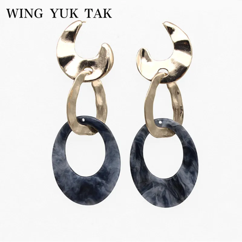wing yuk tak Hyperbole Punk Earrings For Women 2019 New Design Brand Jewelry Blue Acrylic Irregular Big Drop Dangle Earrings
wing yuk tak Hyperbole Punk Earrings For Women 2019 New Design Brand Jewelry Blue Acrylic Irregular Big Drop Dangle Earrings