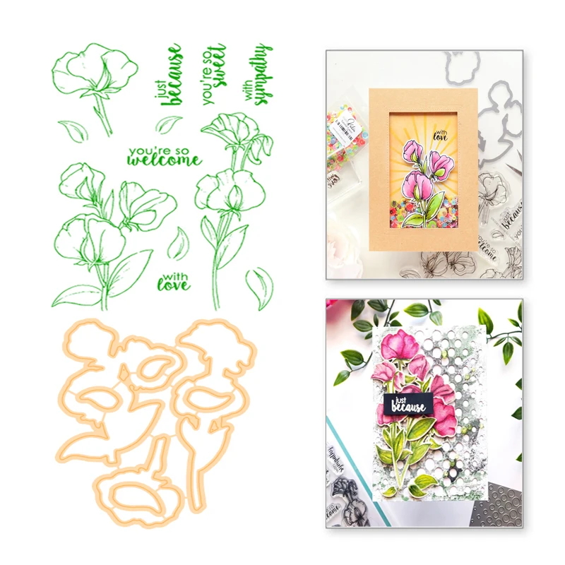 YaMinSanNiO Flower Cutting Dies and Stamps Petal Leaves Scrapbooking For Making Card Decorative Embossing Craft Template Stencil
YaMinSanNiO Flower Cutting Dies and Stamps Petal Leaves Scrapbooking For Making Card Decorative Embossing Craft Template Stencil