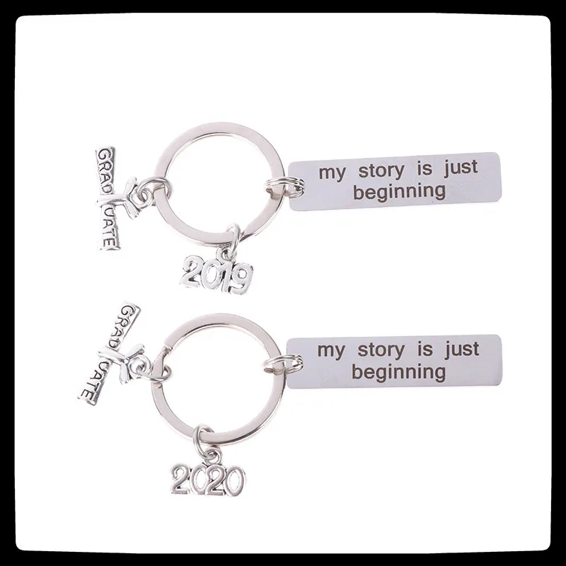 HOT 1Pc Stainless Steel Graduation Keychain 2019 2020 "My Story Is Just Beginning" Engraved Inspirational Keyring Student Gifts
HOT 1Pc Stainless Steel Graduation Keychain 2019 2020 "My Story Is Just Beginning" Engraved Inspirational Keyring Student Gifts