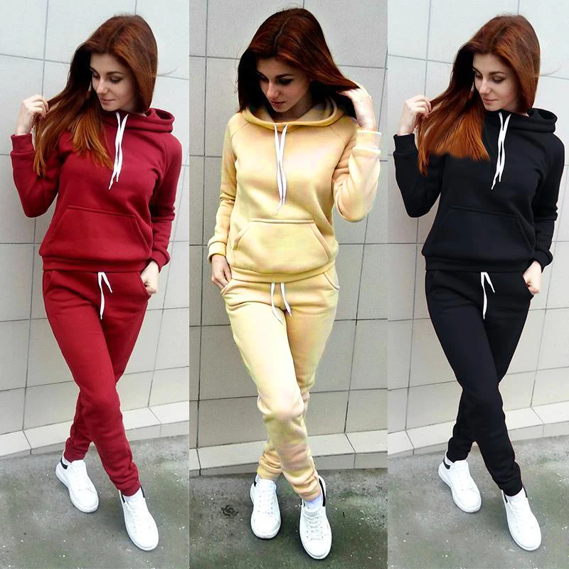 2019 New Autumn Tracksuit for women sports suit Hooded Sweatshirts and pants Nepoagym jogging femme Yoga set Running sportswear
2019 New Autumn Tracksuit for women sports suit Hooded Sweatshirts and pants Nepoagym jogging femme Yoga set Running sportswear
