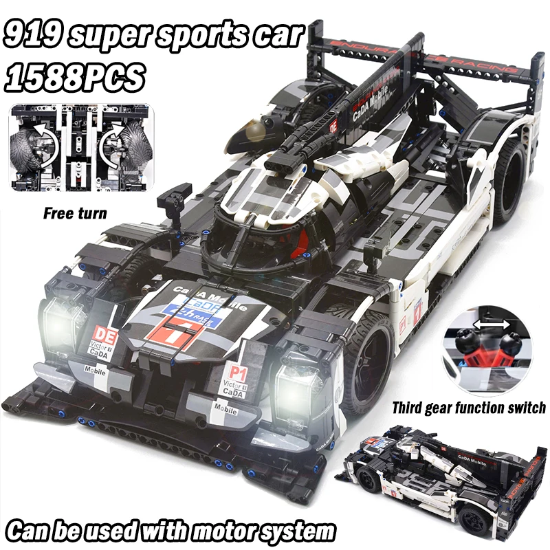 CADA Creator legoing Technic Super Sports RC Car Speed Champions Power Function MOC Building Block Bricks Toys For Children Gift
CADA Creator legoing Technic Super Sports RC Car Speed Champions Power Function MOC Building Block Bricks Toys For Children Gift