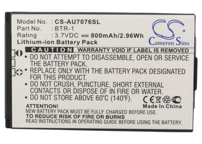 Высококачественная батарея Cameron Sino 800 мАч BTR1 BTR 1 для аудио VOX CDM 7076 UTStarcom CDM7076 7076|cameron