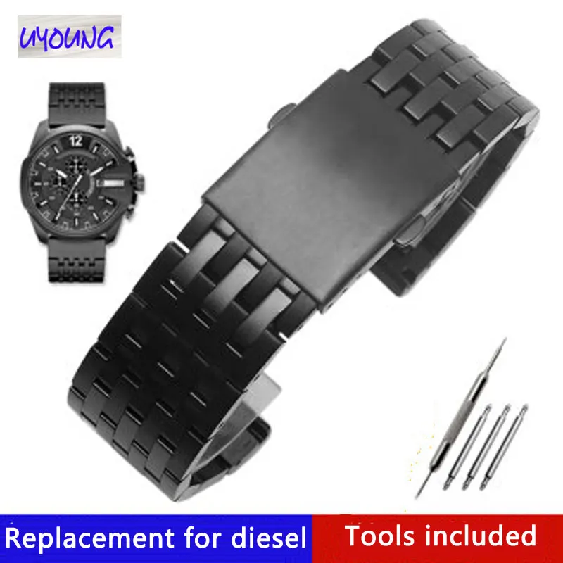 Solid Stainless Steel Strap Adapted to Diesel DJ4316 7205 7395 Male Large Watch Belt 24mm 26mm 28mm 30mm Watchband
Solid Stainless Steel Strap Adapted to Diesel DJ4316 7205 7395 Male Large Watch Belt 24mm 26mm 28mm 30mm Watchband