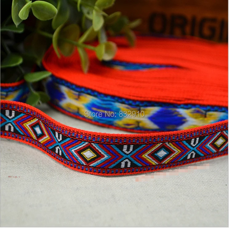 New Design 5/8 "17MM10yards / lot red features national wind handmade accessories lace ribbon single face woven jacquard ribbon
New Design 5/8 "17MM10yards / lot red features national wind handmade accessories lace ribbon single face woven jacquard ribbon