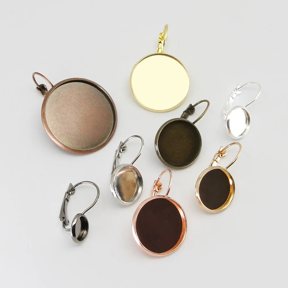10pcs 8/10/12/14/16/18/20mm Earring Hooks Round Silver Gold Cabochon Cameo Tray Settings Earring Blank Base Supplies for Jewelry
10pcs 8/10/12/14/16/18/20mm Earring Hooks Round Silver Gold Cabochon Cameo Tray Settings Earring Blank Base Supplies for Jewelry