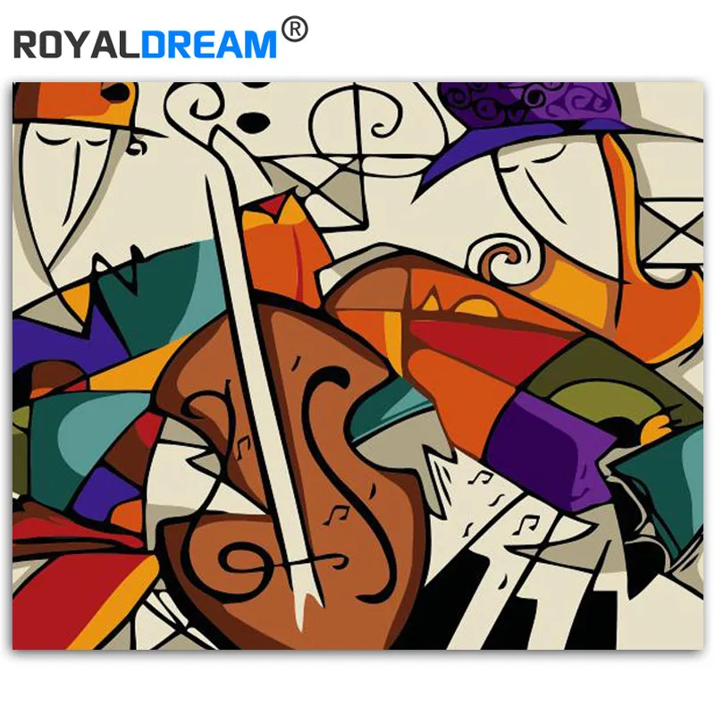ROYALDREAM Abstract ViolinPainting Diy Digital Painting By Numbers Modern Wall Art Picture For Home Wall Artwork
ROYALDREAM Abstract ViolinPainting Diy Digital Painting By Numbers Modern Wall Art Picture For Home Wall Artwork