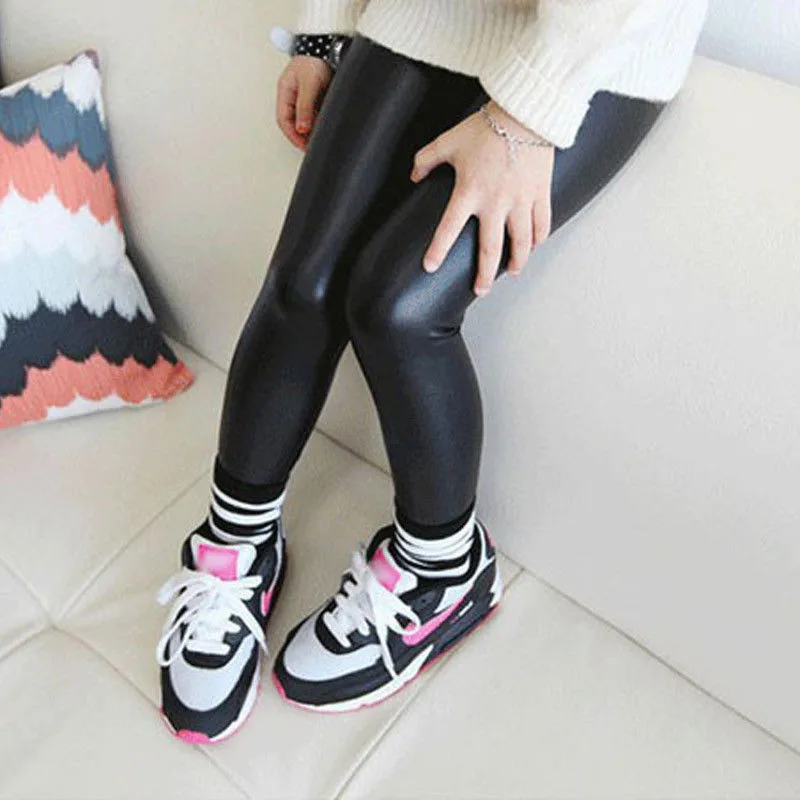 Baby Girls Winter Thick Warm Leather Leggings Fleece Lined Skinny Pants Trousers PU Black Pants Fashion Hot Sell Long Trousers
Baby Girls Winter Thick Warm Leather Leggings Fleece Lined Skinny Pants Trousers PU Black Pants Fashion Hot Sell Long Trousers