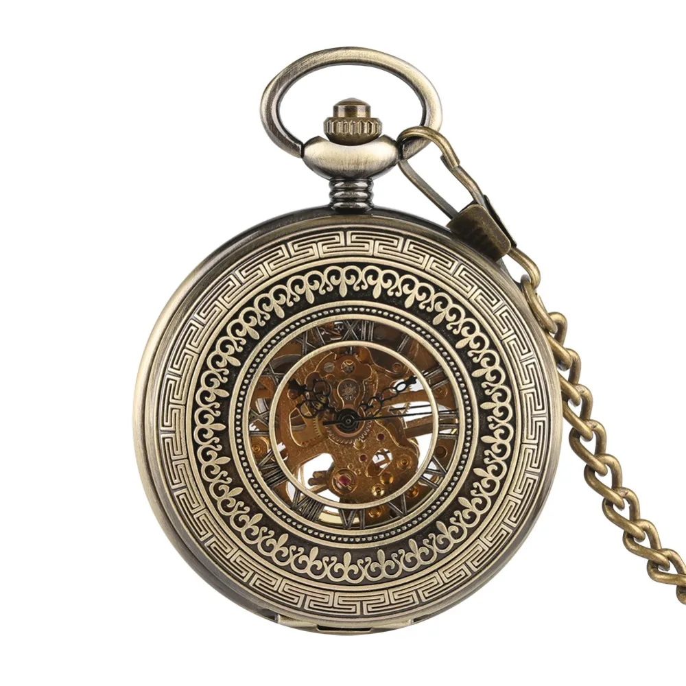 Men's Bronze Carved Pocket Watch, Mechanical Movement Pocket Watch for Boys, Golden Frame Hollow Roman Numeral Watches for Man
Men's Bronze Carved Pocket Watch, Mechanical Movement Pocket Watch for Boys, Golden Frame Hollow Roman Numeral Watches for Man