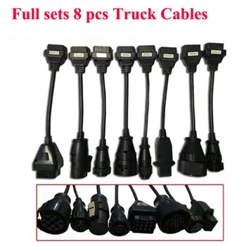 

Full set 8 truck cables for vd tcs pro plus / multidiag pro / MVD OBDII diagnostic tool OBD scanner truck leads