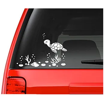 Sea Turtle And Shells Decal Waterproof Sticker White Car Stickers Vinyl Decal for Window Dool Wall Laptop 1pc Car Styling
Sea Turtle And Shells Decal Waterproof Sticker White Car Stickers Vinyl Decal for Window Dool Wall Laptop 1pc Car Styling