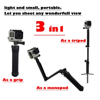 New 3in1 3 ways Go Pro Monopod & mini Tripod & Grip Portable holder Mount for GoPro Hero 4 /3+ SJ4000 SJ5000 SJ7000 Xiaomi yi
New 3in1 3 ways Go Pro Monopod & mini Tripod & Grip Portable holder Mount for GoPro Hero 4 /3+ SJ4000 SJ5000 SJ7000 Xiaomi yi