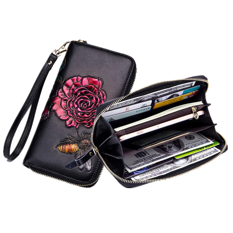 Women Embossed Long Wallet Girls Rfid Anti-theft Protection Multifunction Money Bag Purses Clutch Painted Credit ID Card Holder
Women Embossed Long Wallet Girls Rfid Anti-theft Protection Multifunction Money Bag Purses Clutch Painted Credit ID Card Holder