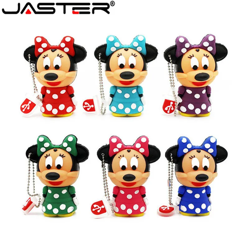 JASTER Cute Mickey Minnie mouse USB Flash Drive Pendrive 4GB 8GB 16GB USB Stick External Memory Storage Pen Drive 6 colors
JASTER Cute Mickey Minnie mouse USB Flash Drive Pendrive 4GB 8GB 16GB USB Stick External Memory Storage Pen Drive 6 colors