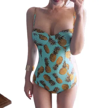 ITFABS Fashion Women one piece Bikini 2018 Swimsuit Pineapple print Push Up Padded Bikinis Swimwear Bathing Monokini brazilian
ITFABS Fashion Women one piece Bikini 2018 Swimsuit Pineapple print Push Up Padded Bikinis Swimwear Bathing Monokini brazilian