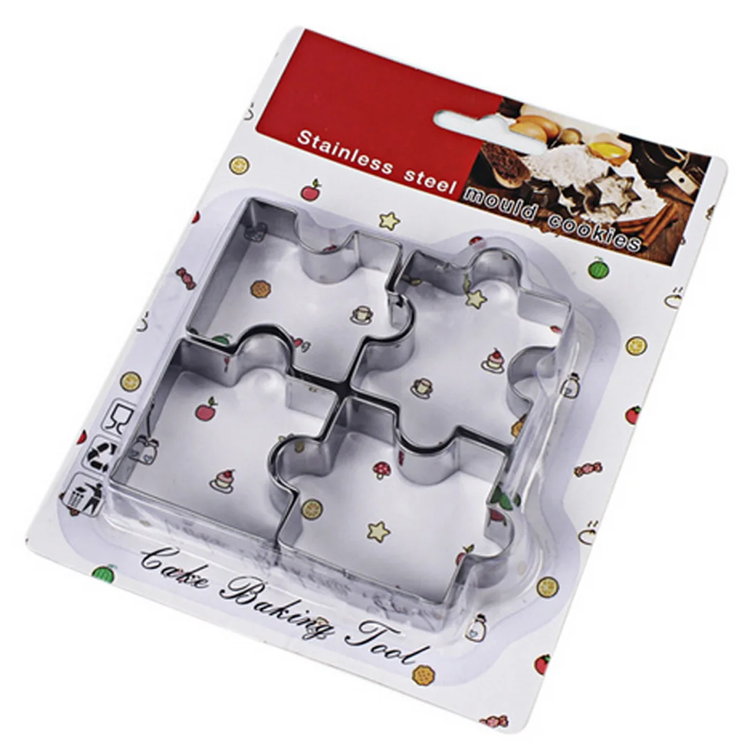 Top 4Pcs/set Cookie Puzzle Shape Stainless Steel Cookie Cutter Set DIY Biscuit Mold Dessert Bakeware Cake Mold
Top 4Pcs/set Cookie Puzzle Shape Stainless Steel Cookie Cutter Set DIY Biscuit Mold Dessert Bakeware Cake Mold