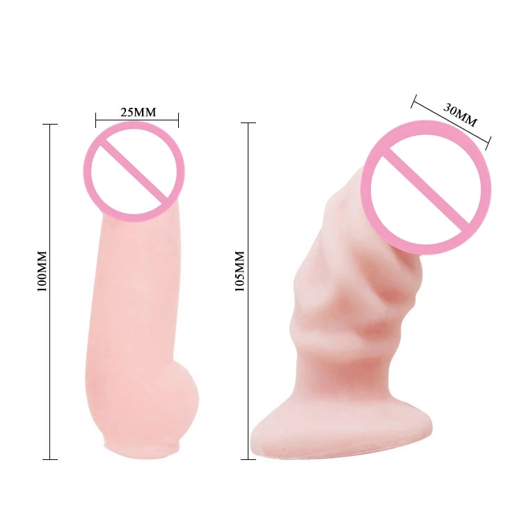 Two Small Size Penis Ultra Elastic Harness Strap on Dildo Gay Couples Sex Products for Anal Sex Toy 6