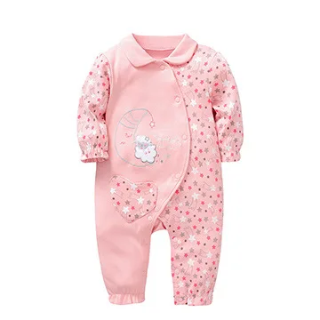 Spring Autumn New Cotton Pink princess Baby Rompers Girls Long Jumpsuit Comfortable Cotton Crawling Coverall Baby Clothing
Spring Autumn New Cotton Pink princess Baby Rompers Girls Long Jumpsuit Comfortable Cotton Crawling Coverall Baby Clothing