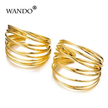 WANDO 2pcs/lot Multilayer can open Exaggerated twist bracelet Women Wedding Bridal Party Fashion Dubai Africa Arab Jewelry wb109
WANDO 2pcs/lot Multilayer can open Exaggerated twist bracelet Women Wedding Bridal Party Fashion Dubai Africa Arab Jewelry wb109