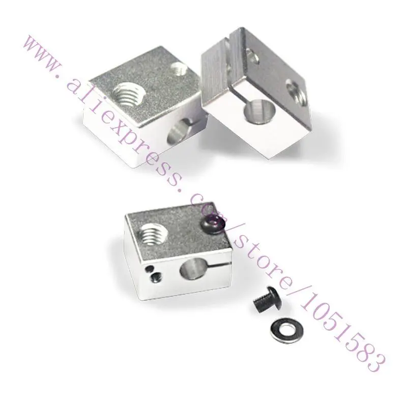 5pcs/lot V6 All-metal Heating Aluminum Block with Adjustable Opening Switch Fixing Hole for Reprap 3D Printer V6 Hotend Extruder
5pcs/lot V6 All-metal Heating Aluminum Block with Adjustable Opening Switch Fixing Hole for Reprap 3D Printer V6 Hotend Extruder
