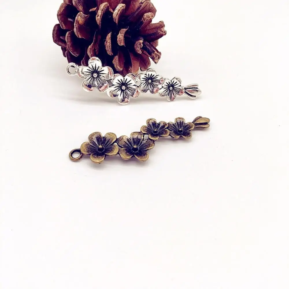 Fashion 5 pcs alloy Plum blossom charms flower Branch pendants fit DIY handmade necklace earring bracelet charms Jewelry Making
Fashion 5 pcs alloy Plum blossom charms flower Branch pendants fit DIY handmade necklace earring bracelet charms Jewelry Making
