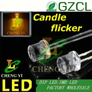Yellow Candle flicker 5mm light diode 585-595nm 3.0-3.5V Flat top package DIP LED(Free shipping)
Yellow Candle flicker 5mm light diode 585-595nm 3.0-3.5V Flat top package DIP LED(Free shipping)
