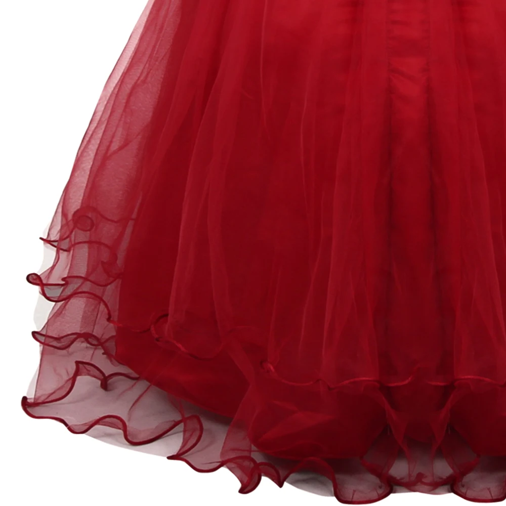 Flower Girl Dresses For Wedding Party 2019 New Tule Teen Princess Dress Children Evening Clothing Formal Pageant Kids Prom Gowns (4)