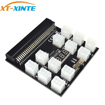 PCI-E 12V 64Pin to 12x 6Pin Power Supply Server Adapter Breakout Board Black Splitboard for HP DPS PSU GPU Ethereum Mining Miner
PCI-E 12V 64Pin to 12x 6Pin Power Supply Server Adapter Breakout Board Black Splitboard for HP DPS PSU GPU Ethereum Mining Miner