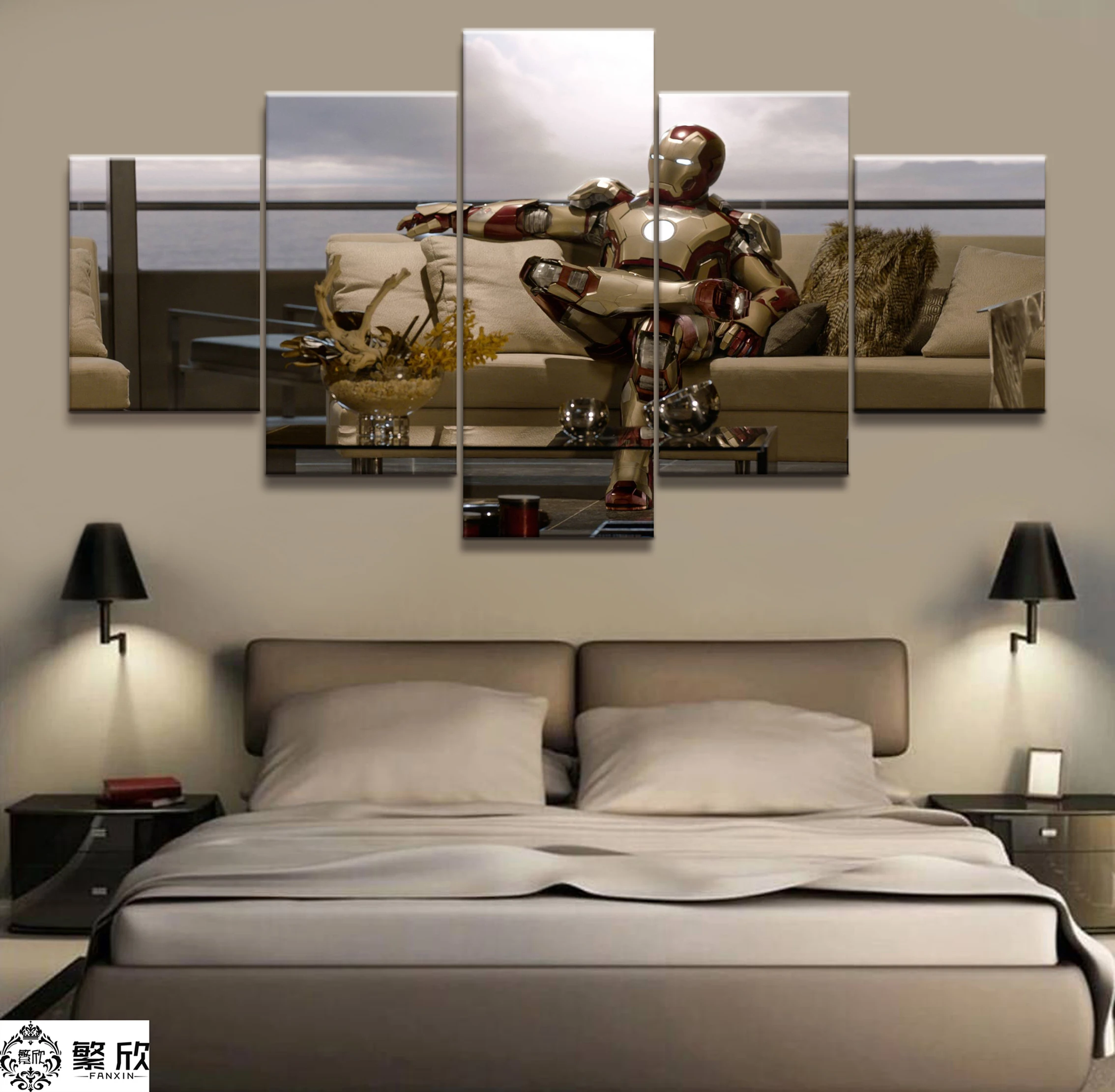 Hot Sales Without Frame 5 Panels Picture Iron Man Marvel Film Canvas Print Painting Artwork Wall Art Canvas Painting Wholesale
Hot Sales Without Frame 5 Panels Picture Iron Man Marvel Film Canvas Print Painting Artwork Wall Art Canvas Painting Wholesale