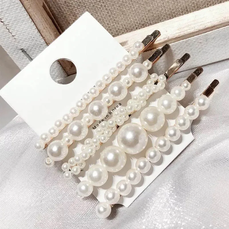 Hot Big Imitation Pearl Beads Hair Clips Set Hairpins For Women Fashion Hair Jewelry Simple Barrettes
Hot Big Imitation Pearl Beads Hair Clips Set Hairpins For Women Fashion Hair Jewelry Simple Barrettes