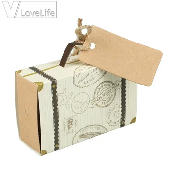 50pcs Creative Mini Suitcase Candy Box Candy Packaging Carton Wedding Gift Box Event & Party Supplies Wedding favors with Card
50pcs Creative Mini Suitcase Candy Box Candy Packaging Carton Wedding Gift Box Event & Party Supplies Wedding favors with Card