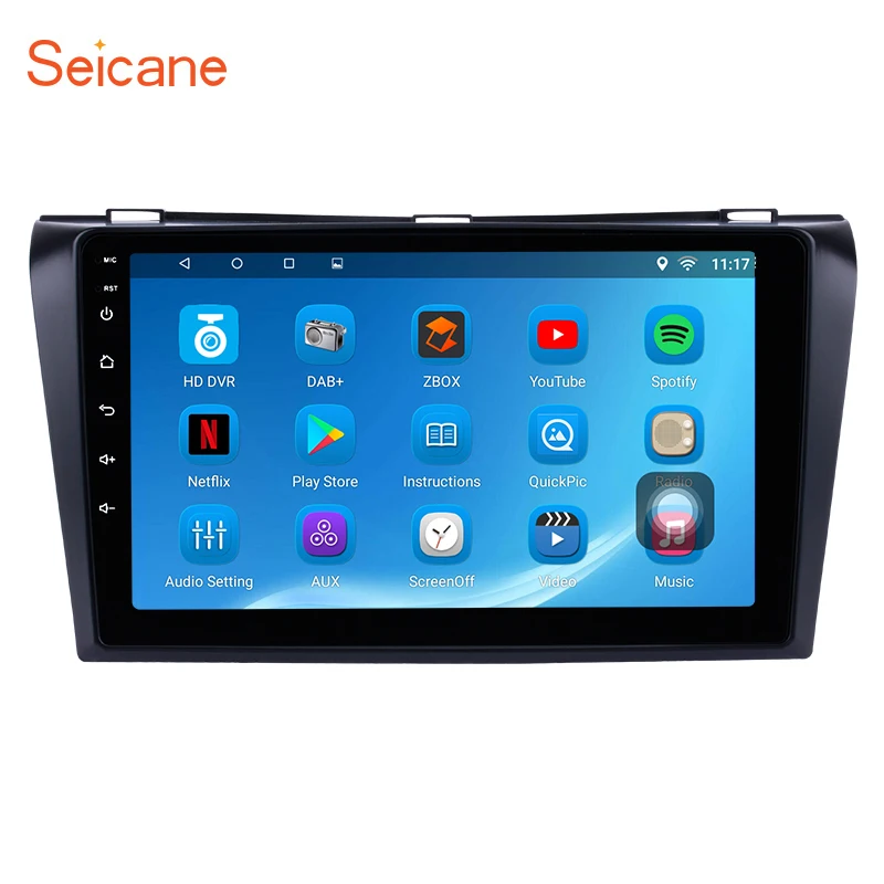 Seicane 9 Inch Android 7.1/8.1 Quad-core 2Din Car Multimedia player for 2004-2008 2009 Mazda 3 Bluetooth GPS Radio tape recorder
Seicane 9 Inch Android 7.1/8.1 Quad-core 2Din Car Multimedia player for 2004-2008 2009 Mazda 3 Bluetooth GPS Radio tape recorder