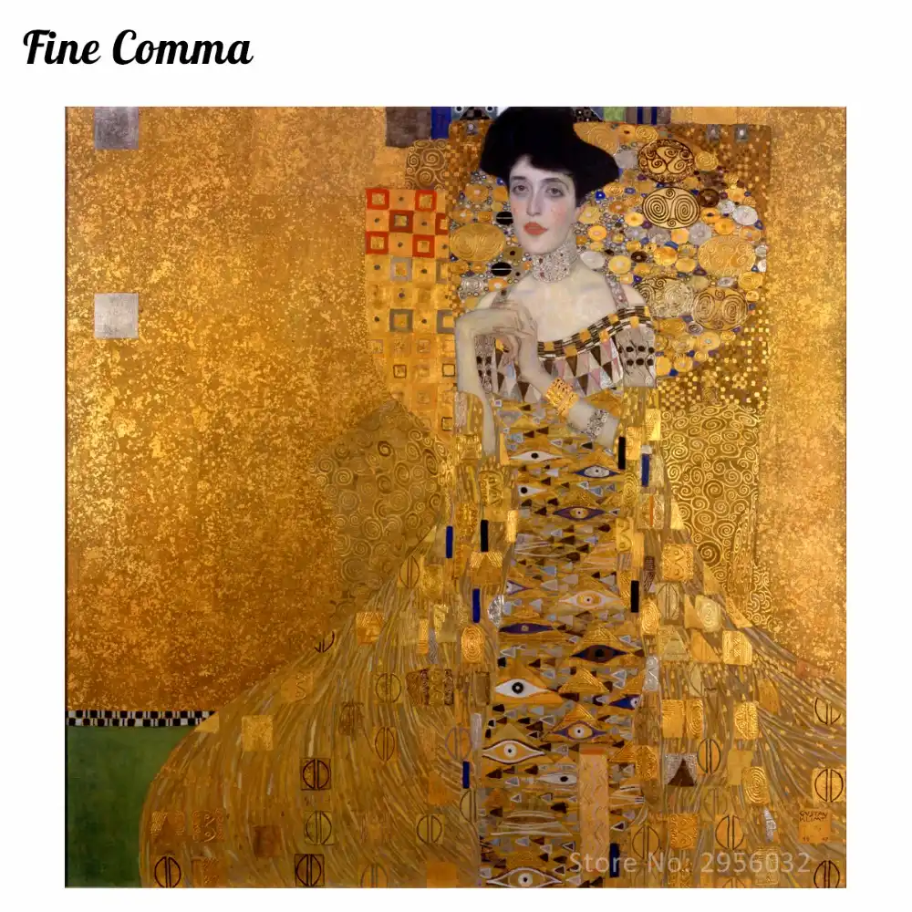 Gustav Klimt Golden Lady The Lady Woman In Gold Canvas Painting
