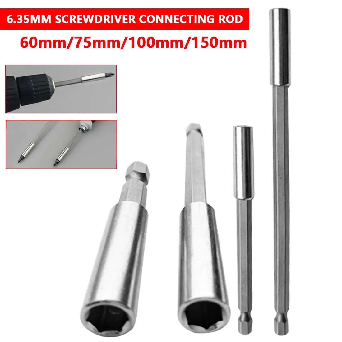 Hex Shank Rod Tool 1/4" Long Handle Screwdriver Tip Holder Magnetic Extension Bit Set Extensions Quick Change Hand Tool Socket
Hex Shank Rod Tool 1/4" Long Handle Screwdriver Tip Holder Magnetic Extension Bit Set Extensions Quick Change Hand Tool Socket