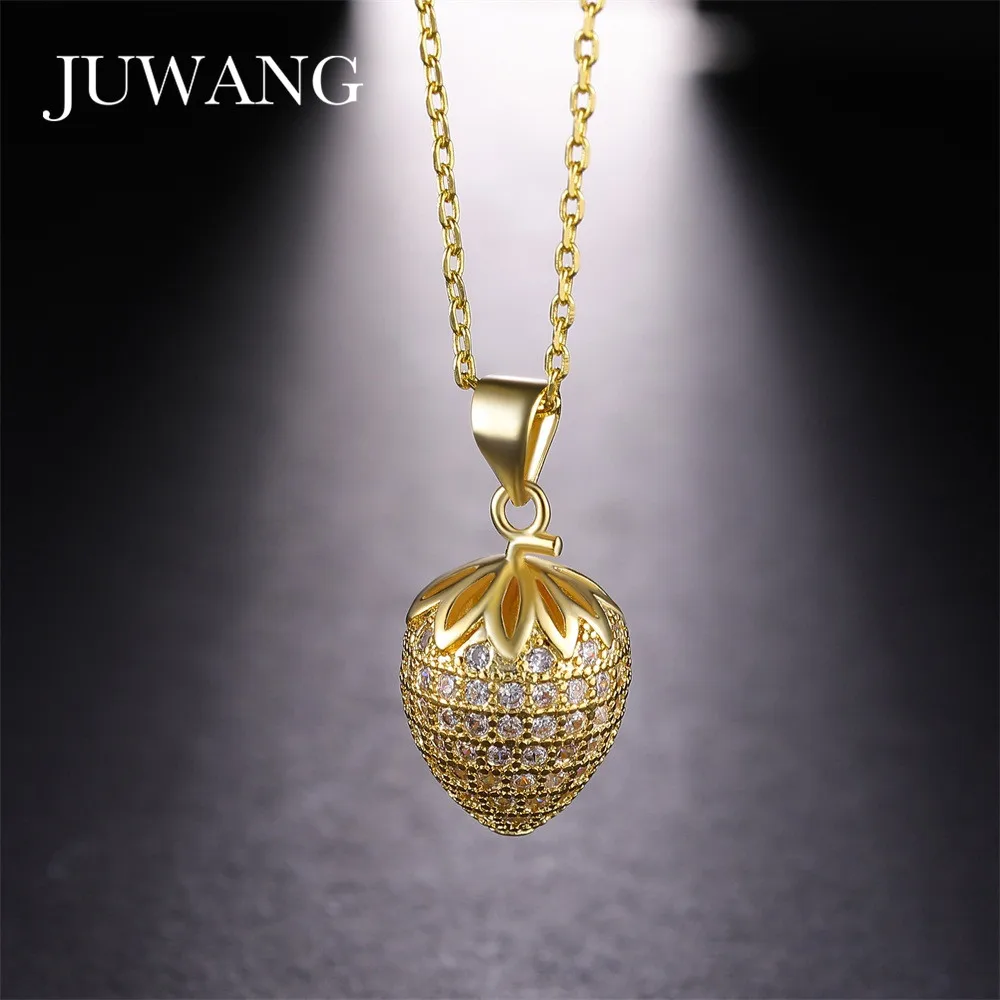 JUWANG Strawberry Necklace Pendant for Woman Girl New Fashion Statement Sliver/Gold Color NecklaceJewelry Choker
JUWANG Strawberry Necklace Pendant for Woman Girl New Fashion Statement Sliver/Gold Color NecklaceJewelry Choker