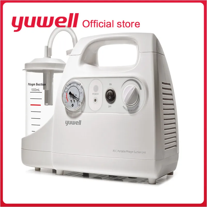 Yuwell 7E-C Portable Sputum Attractor Vacuum Phlegm Suction Unit Electric Medical Emergency Sputum Aspirator Machine Equipment
Yuwell 7E-C Portable Sputum Attractor Vacuum Phlegm Suction Unit Electric Medical Emergency Sputum Aspirator Machine Equipment