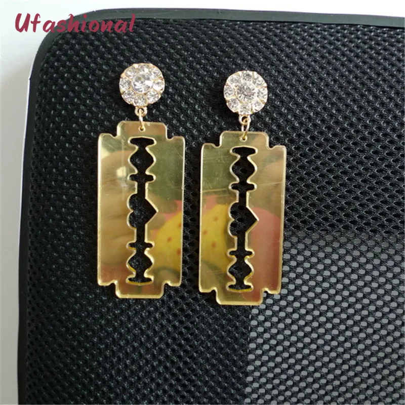 Crystal Mosaic Personality Dangle Earrings For Women Gold Color Zinc Alloy Geometric Long Drop Earring Feminino Jewelry For Girl
Crystal Mosaic Personality Dangle Earrings For Women Gold Color Zinc Alloy Geometric Long Drop Earring Feminino Jewelry For Girl