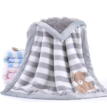 Winter Baby Blankets Newborns Thicken Flannel Swaddle Baby Blanket Warm Baby Swaddle Wrap Soft Newborn Blanket Embroidered Bear
Winter Baby Blankets Newborns Thicken Flannel Swaddle Baby Blanket Warm Baby Swaddle Wrap Soft Newborn Blanket Embroidered Bear