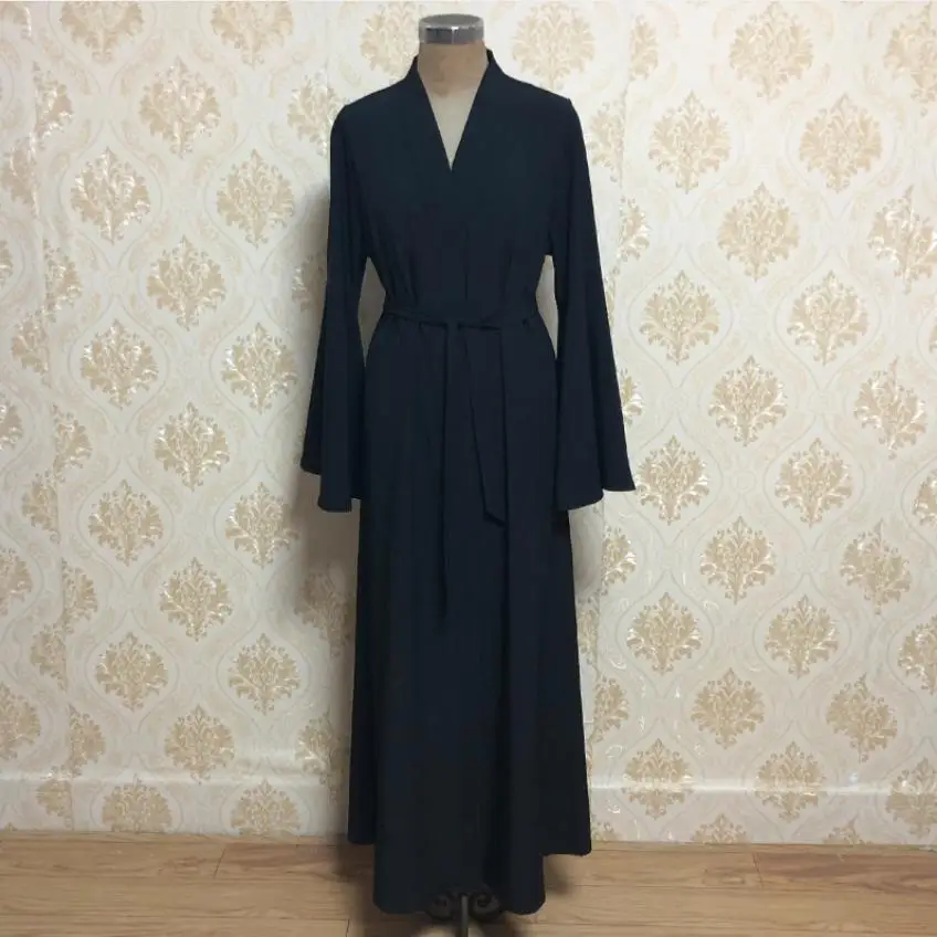 Muslim Adult flare sleeve Robe Musulmane Dubai Fashion Muslim Abaya Dress Worship Service abaya with belt Wq882 drpship
Muslim Adult flare sleeve Robe Musulmane Dubai Fashion Muslim Abaya Dress Worship Service abaya with belt Wq882 drpship