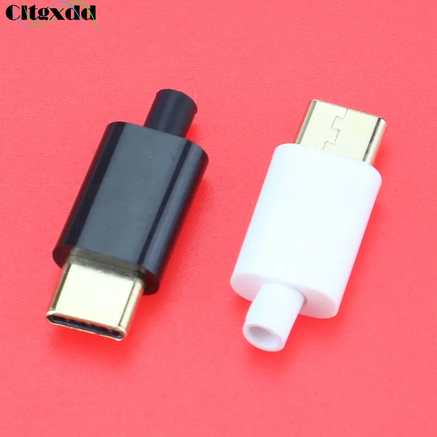 Cltgxdd 1 шт. позолоченный USB разъем с разъемом для передачи данных черно белый