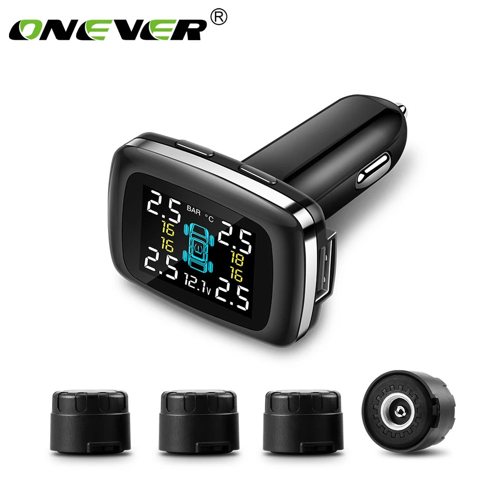 Onever Car TPMS Wireless Digital Tire Pressure Monitoring System with LCD Monitor Auto Security Alarm Systems Tyre Pressure
Onever Car TPMS Wireless Digital Tire Pressure Monitoring System with LCD Monitor Auto Security Alarm Systems Tyre Pressure